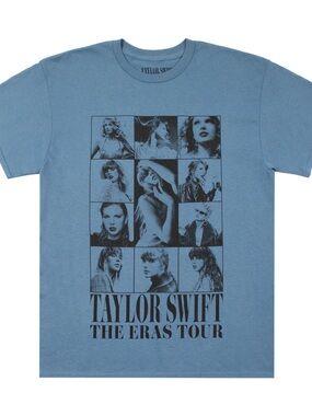 Taylor Swift Blue Photo Grid Eras Tour Tee | Brand New | Size 2X
